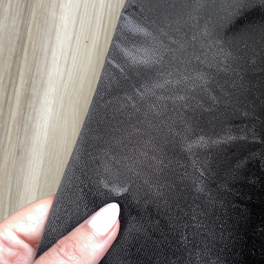 D&G Y2K Vintage Black Velvet Jeans Straight Leg